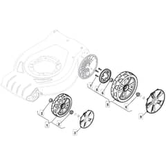 SP53 H - 2017-2019 - 295546038/WX - Mountfield Rotary Mower Wheels Diagram