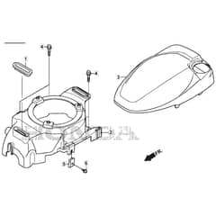 SP53 H - 2022-2023 - 2L0536033/MC - Mountfield Rotary Mower Fan Cover Diagram