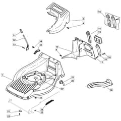 SP554 - 2007 - 292552048/BQ - Mountfield Rotary Mower Deck Diagram