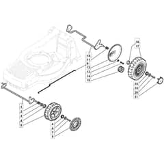 SP554 - 2007 - 292552048/BQ - Mountfield Rotary Mower Wheels Diagram