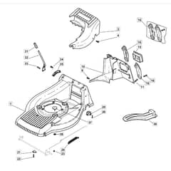 SP555 - 2008 - 292552038/BQ - Mountfield Rotary Mower Deck Diagram