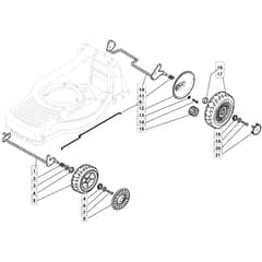 SP555 - 2008 - 292552038/BQ - Mountfield Rotary Mower Wheels Diagram