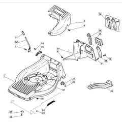 SP555 - 2010-2012 - 292552138/BQ - Mountfield Rotary Mower Deck Diagram