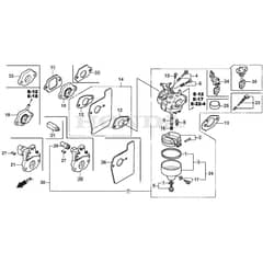 SP555 - 2014-2015 - 292552238/BQ - Mountfield Rotary Mower Carburettor Diagram