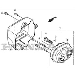 SP555 R V - 2022 - 294569033/M22 - Mountfield Rotary Mower Exhaust Muffler Diagram