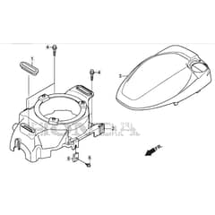 SP555 R V - 2022 - 294569033/M22 - Mountfield Rotary Mower Fan Cover Diagram