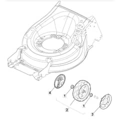 SP555 R V - 2022 - 294569033/M22 - Mountfield Rotary Mower Wheels Diagram