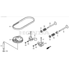 SP555 R V - 2016-2019 - 294569038/M16 - Mountfield Rotary Mower Cam Pulley Diagram