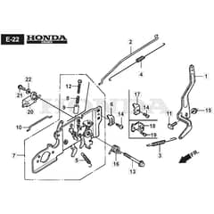 SP555 R V - 2016-2019 - 294569038/M16 - Mountfield Rotary Mower Controls Diagram