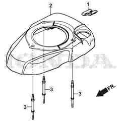 SP555 R V - 2016-2019 - 294569038/M16 - Mountfield Rotary Mower Fan Cover - GCV190A S1-G7-SD Diagram