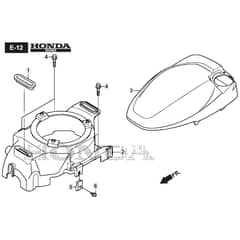 SP555 R V - 2020-2021 - 294569038/M20 - Mountfield Rotary Mower Fan Cover Diagram