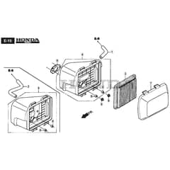 SP555 V - 2022 - 294563033/M22 - Mountfield Rotary Mower Air Filter Diagram