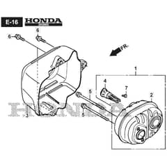 SP555 V - 2022 - 294563033/M22 - Mountfield Rotary Mower Exhaust Muffler Diagram