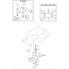 SP555 V - 2019-2021 - 294563038/M19 - Mountfield Rotary Mower Blade Diagram