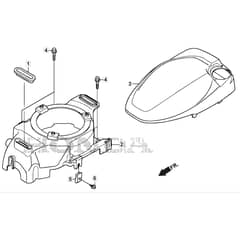 SP555 V - 2020 - 294563038/M20 - Mountfield Rotary Mower Fan Cover Diagram