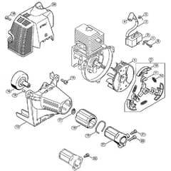 Genuine Stihl SP81 / C - Ignition system, Clutch