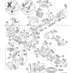 Genuine Stihl SP92 TC-E / B - Engine up to serial number 514265117