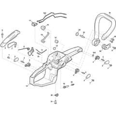 SP 316 C - 2017-2018 - 240311212/S17 - Stiga Chainsaw Housing Diagram
