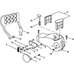 SP 370 - 2001-2007 - 122413000 - Stiga Chainsaw Crankcase Diagram