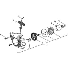 SP 370 - 2001-2007 - 15-4113-11 - Stiga Chainsaw Starter Diagram