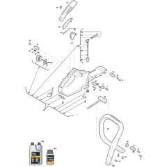 SP 386 - 2016-2022 - 240381402/S17 - Stiga Chainsaw Housing 02 Diagram