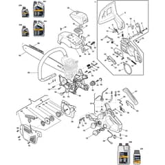 SP 405 - 2012-2019 - 204016002/11 - Stiga Chainsaw Housing Diagram