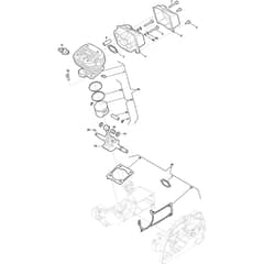 SP 426 - 2016-2022 - 240421502/S17 - Stiga Chainsaw Cylinder Piston Crankshaft Diagram