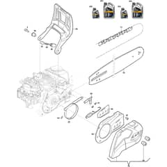 SP 466 - 2016-2022 - 240461502/S17 - Stiga Chainsaw Chainsaw Diagram