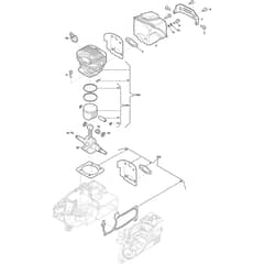 SP 466 - 2016-2022 - 240461502/S17 - Stiga Chainsaw Cylinder Piston Crankshaft Diagram