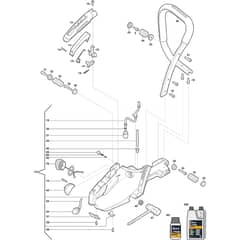 SP 466 - 2016-2022 - 240461802/S17 - Stiga Chainsaw Housing 02 Diagram
