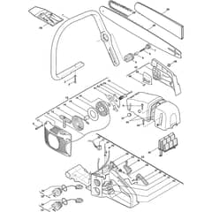 SP 510 - 2001-2004 - 15-4116-11 - Stiga Chainsaw Housing Diagram