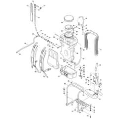 Makita SP-7650.4R - Petrol Mist Blower - Power Tool 02 Diagram