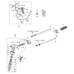 SPARTA 250 T - Oleo-Mac Brushcutter Transmission Diagram