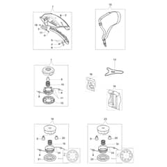SPARTA 25 - Oleo-Mac Brushcutter Accessories Diagram