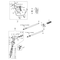 SPARTA 25 - Oleo-Mac Brushcutter Transmission Diagram
