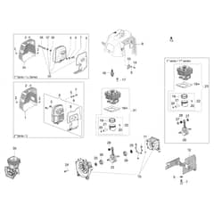 SPARTA 381 S - Oleo-Mac Brushcutter Engine Diagram
