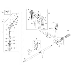 SPARTA 381 T - Oleo-Mac Brushcutter Transmission Diagram