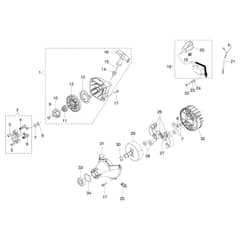 SPARTA 441 BP - Oleo-Mac Brushcutter Ignition system Diagram
