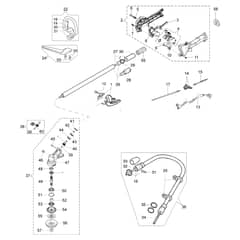 SPARTA 441 BP - Oleo-Mac Brushcutter Transmission Diagram