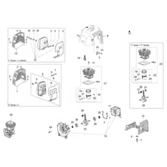 SPARTA 441 S - Oleo-Mac Brushcutter Engine Diagram