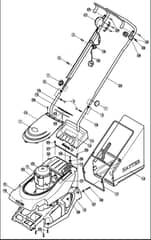 Hayter Spirit 41 Electric Push - 615D (615D260000001 - 615D260999999) - Upper Mainframe