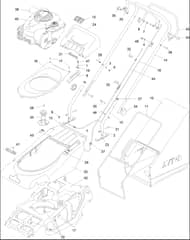 Hayter Spirit 41 Petrol AD - 619J (400000000 - 401999999) - Upper Assembly