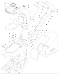 Hayter Spirit 41 Petrol AD - 619J (316000001 - 316999999) - Upper Assembly