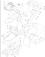 Hayter Spirit 41 Petrol AD - 619J (315001901 - 315999999) - Upper Assembly