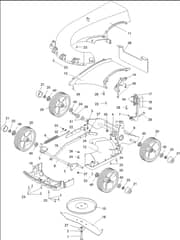Hayter Spirit 41 Petrol Push 4 Wheel - 616J (315000001 - 315999999) - Lower Assembly