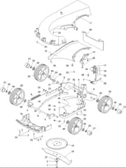 Hayter Spirit 41 Petrol Push 4 Wheel - 616J (402000000 - 999999999) - Lower Assembly