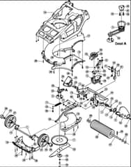 Hayter Spirit 41 Petrol Push - 617E (617E270000001 - 617E311089999) - Lower Mainframe