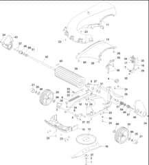 Hayter Spirit 41 Petrol Push - 617J (400000000 - 401999999) - Lower Assembly