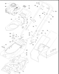 Hayter Spirit 41 Petrol Push - 617J (400000000 - 401999999) - Upper Assembly