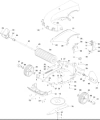 Hayter Spirit 41 Petrol Push - 617J (314000001 - 314999999) - Lower Assembly